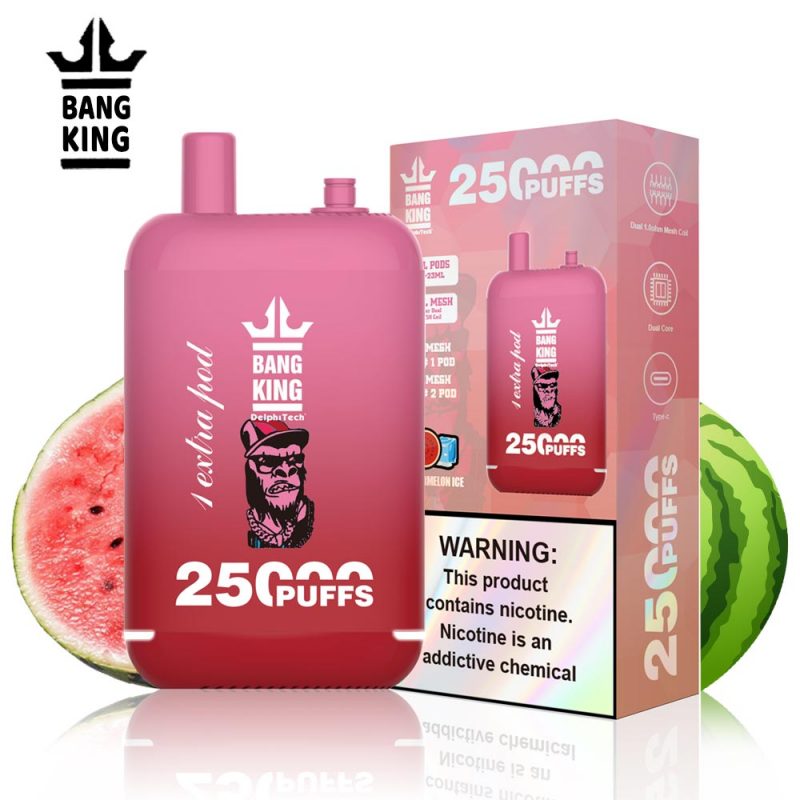 bang king vape 25000 puffs strawberry watermelon