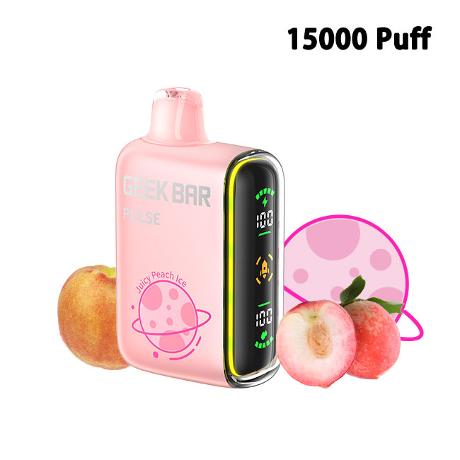 Juicy Peach Ice geek bar pulse 15000 puffs