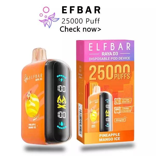 elf bar D3 Raya 25000 puffs vape