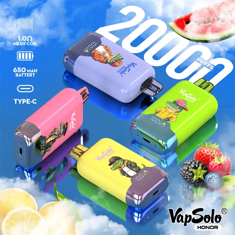 vapsolo honor 20000 puffs 15 flavors vape price