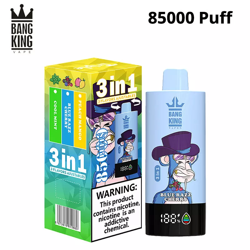 bang king 85k puffs 3 in 1 vape 85000 puffs 16 flavors