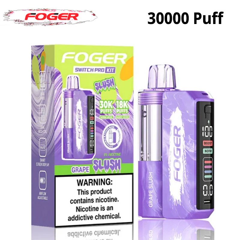 foger vape pods 30k puffs 30000 puff grape slush