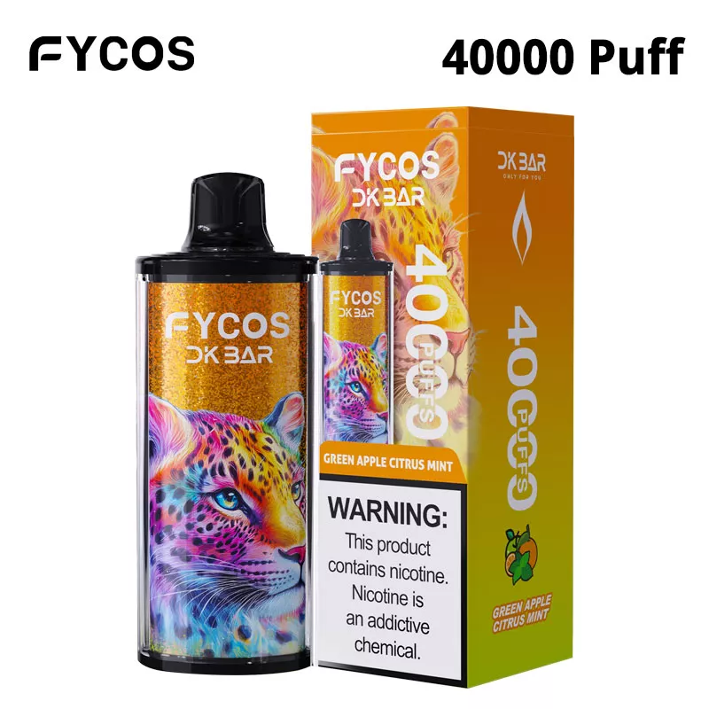 Fycos Dkbar 40k Puffs 40000 Vape Vapsolo Razz Bar 15K 30k Puff green apple