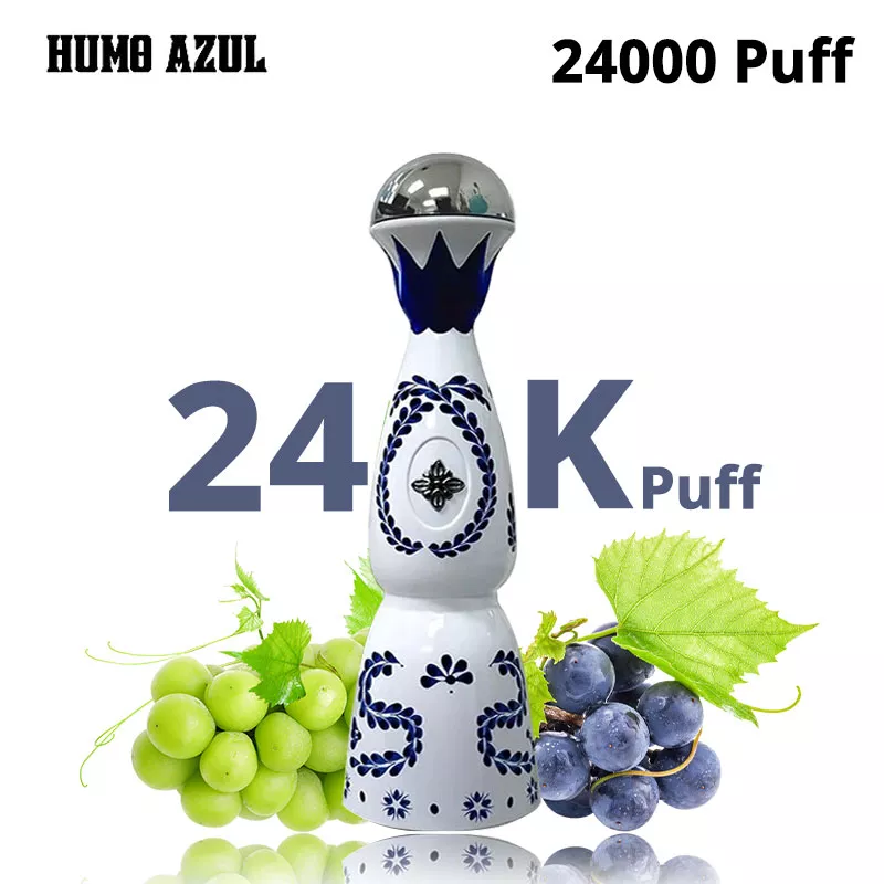 humo azul 24000 puffs 24k puff vape grape ice