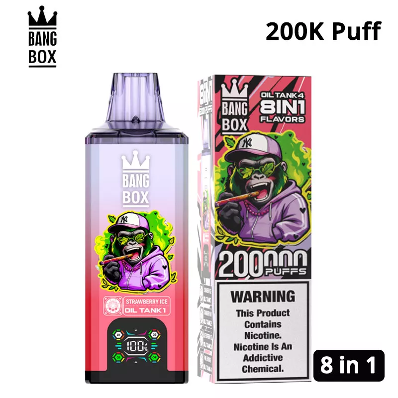 バングボックス 200kパフ 8 in 1 VAPE 送料無料