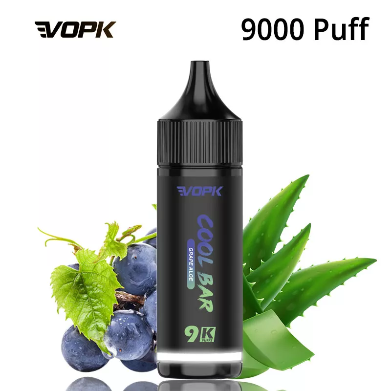 vopk 9000 puffs grape aloe disposable vape