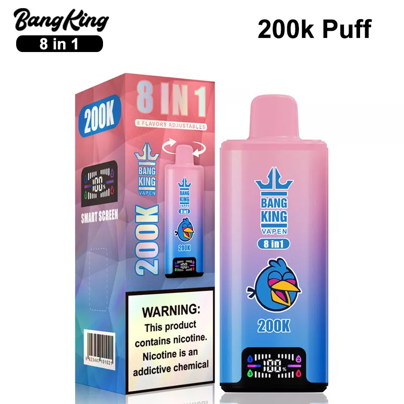 bang king 200k puffs 8 en 1 vape precio al por mayor